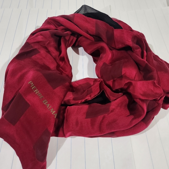 Pierre balmain Paris silk scarf  made in italy - Picture 2 of 15